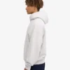 Sweat à capuche oversize en coton bio - Mélange neige