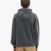Sweat à capuche oversize en coton bio - Noir délavé