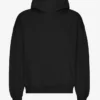 Sweat à capuche oversize en coton bio - Noir intense