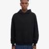 Sweat à capuche oversize en coton bio - Noir intense