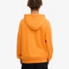 Sweat à capuche oversize en coton bio - Orange soleil