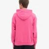 Sweat à capuche oversize en coton bio - Rose bubble-gum