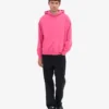 Sweat à capuche oversize en coton bio - Rose bubble-gum
