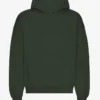 Sweat à capuche oversize en coton bio - Vert chasseur