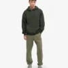 Sweat à capuche oversize en coton bio - Vert chasseur