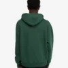 Sweat à capuche oversize en coton bio - Vert émeraude