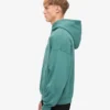 Sweat à capuche oversize en coton bio - Vert sapin