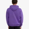 Sweat à capuche oversize en coton bio - Violet ultra