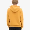 Sweat à capuche oversize en laine mérinos bio avec fermeture éclair - Jaune brûlé