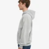 Sweat à capuche oversize zippé bio - Gris délavé