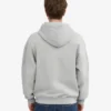 Sweat à capuche oversize zippé bio - Gris délavé