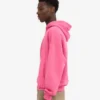 Sweat à capuche oversize zippé bio - Rose bubble-gum