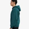 Sweat à capuche oversize zippé bio - Vert océan