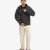 Sweat à capuche oversize zippé en coton bio - Gris lave