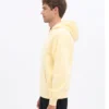 Sweat à capuche zippé oversize en coton bio - Jaune pâle