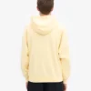 Sweat à capuche zippé oversize en coton bio - Jaune pâle