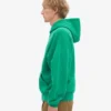 Sweat à capuche zippé oversize en coton bio - Vert Kelly