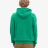 Sweat à capuche zippé oversize en coton bio - Vert Kelly