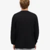 T-shirt bio oversize à manches longues - Noir profond