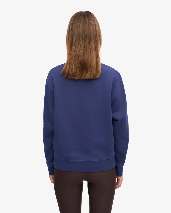 T-shirt Classic Organic à col rond pour femme - Bleu marine