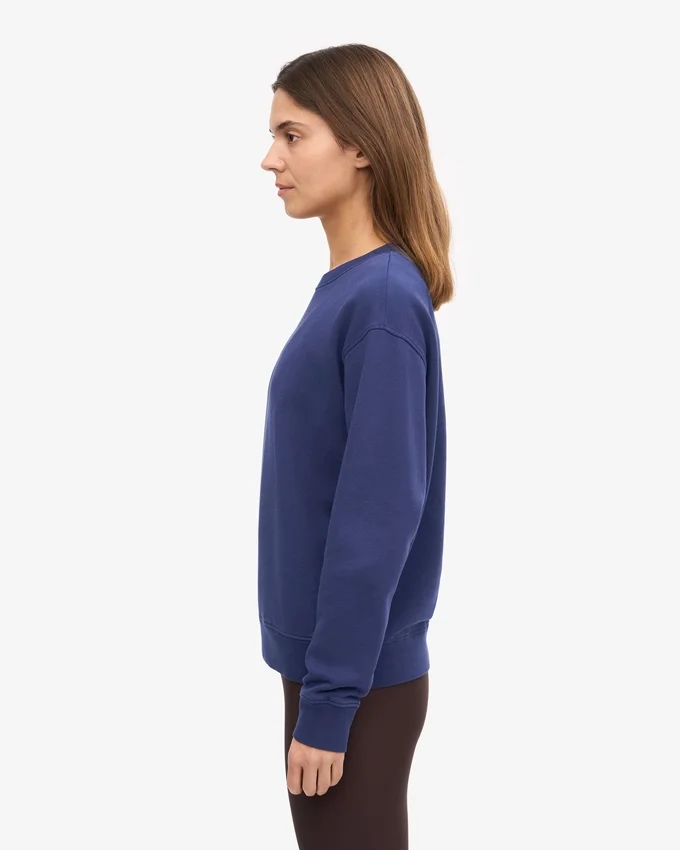 T-shirt Classic Organic à col rond pour femme - Bleu marine