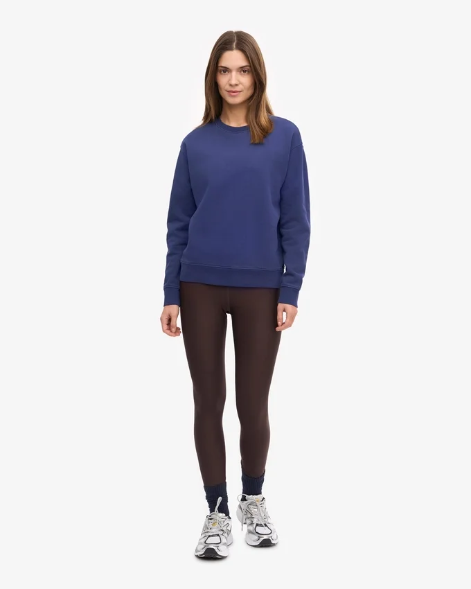 T-shirt Classic Organic à col rond pour femme - Bleu marine