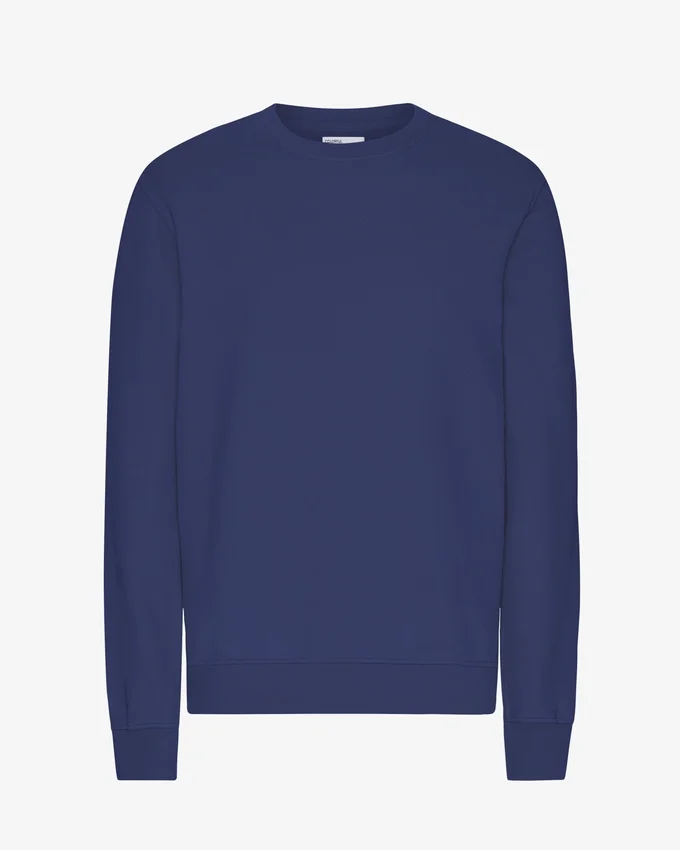 T-shirt Classic Organic en coton bio à col rond - Bleu marine