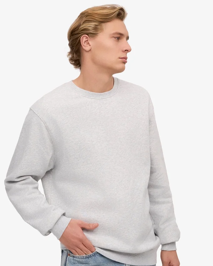 T-shirt Classic Organic en coton bio - Mélange neige