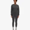 T-shirt Classic Organic en coton bio pour femme - Noir délavé
