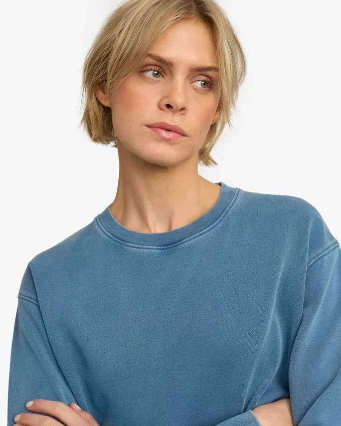 T-shirt Classic Organic pour femme - Indigo délavé