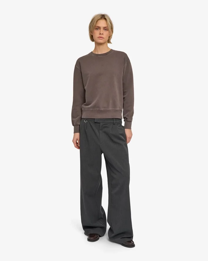 T-shirt Classic Organic pour femme - Marron boue délavé