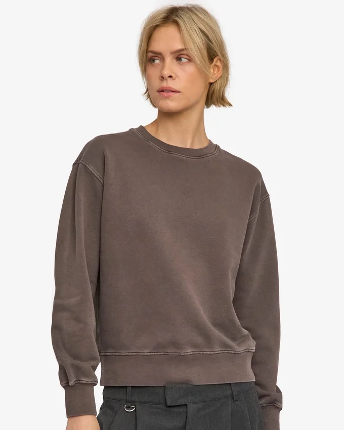 T-shirt Classic Organic pour femme - Marron boue délavé