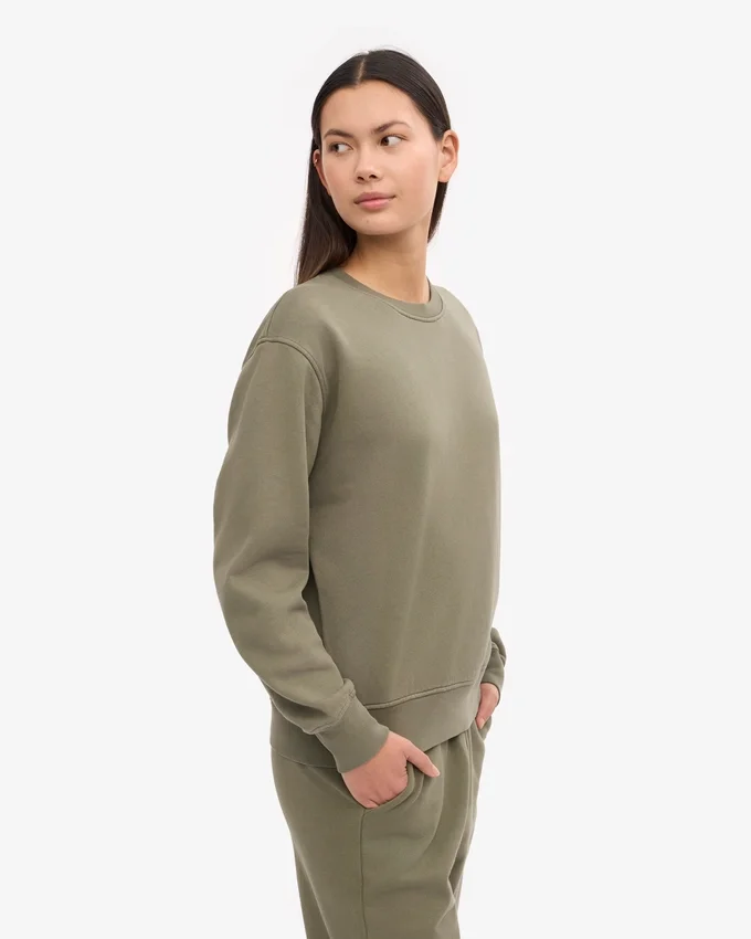 T-shirt Classic Organic pour femme - Olive poussiéreux