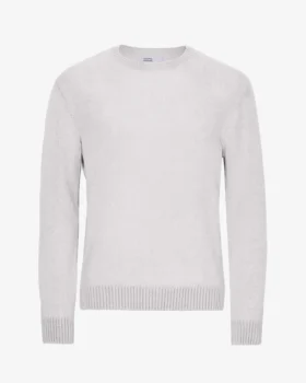 T-shirt classique en laine mérinos - Mélange neige