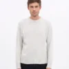 T-shirt classique en laine mérinos - Mélange neige
