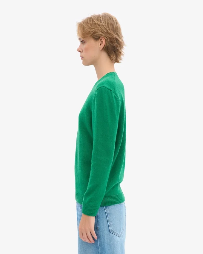 T-shirt classique en laine mérinos pour femme - Vert Kelly