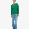 T-shirt classique en laine mérinos pour femme - Vert Kelly