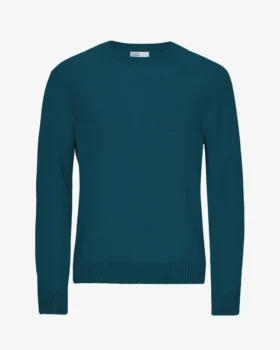 T-shirt classique en laine mérinos - Vert océan