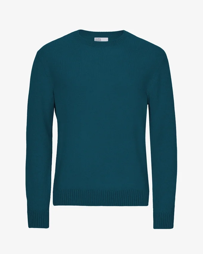 T-shirt classique en laine mérinos - Vert océan