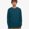 T-shirt classique en laine mérinos - Vert océan
