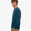 T-shirt classique en laine mérinos - Vert océan