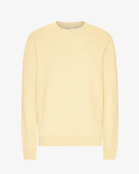 T-shirt à col rond Classic Organic en coton bio - Jaune pâle