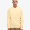 T-shirt à col rond Classic Organic en coton bio - Jaune pâle