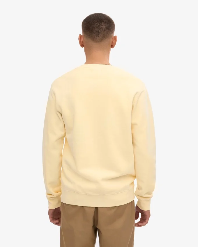 T-shirt à col rond Classic Organic en coton bio - Jaune pâle