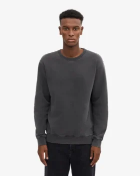 T-shirt à col rond Classic Organic – Noir délavé