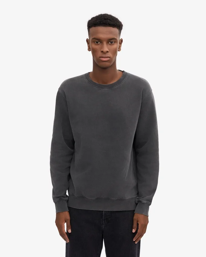 T-shirt à col rond Classic Organic - Noir délavé