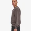 T-shirt à col rond oversize en coton bio - Boue délavée