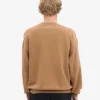 T-shirt à col rond oversize en coton bio - Camel Sahara