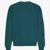 T-shirt à col rond oversize en coton bio - Vert océan