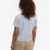 T-shirt court ample bio - Bleu polaire